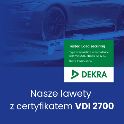 Blyss Group z dumą ogłasza, że nasze przyczepy uzyskały certyfikaty VDI 2700 8.1 i 8.2!