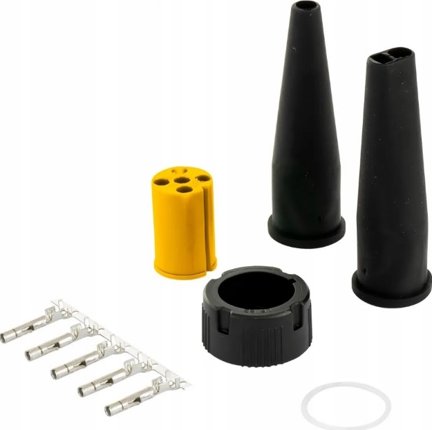 Obrazek KONEKTOR LAMPY TYLNEJ 5PIN BAJONET ZÓŁTY